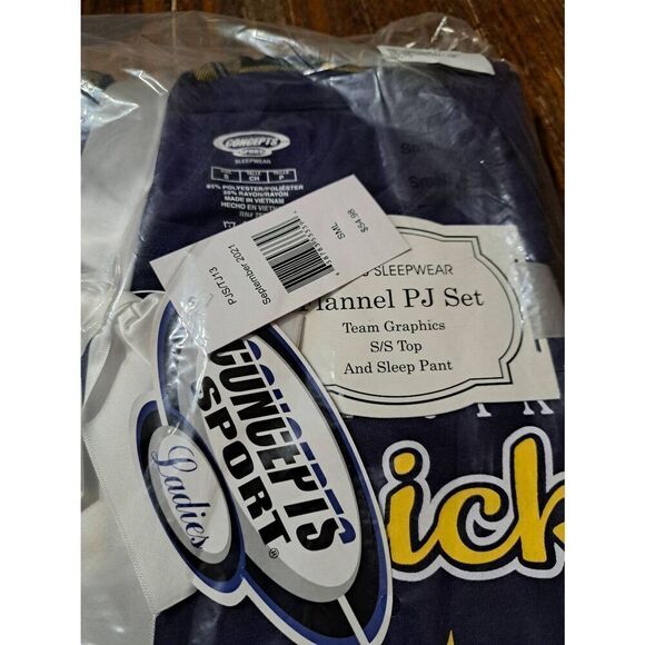 New Small Concept Sports Minnesota State Mankato Mavericks Football Pajama Set - Picture 2 of 5